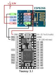 Esp8266 With Teensy 3 1 Arduino Arduino Arduino Projects Arduino Wifi