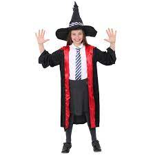 L'uniforme d'un élève à poudlard. Deguisement De Sorcier Noir Rouge Enfant Theme Sorciers Magiciens Sur The Duck Fr