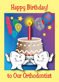Happy Birthday To Orthodontist Teeth Cake Card Ad Sponsored Orthodontist Birthday Happy Card Cake Card Happy 50th Birthday Dentist