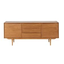 Solid Oak Vintage Long Sideboard Portobello Maisons Du Monde In 2020 Solid Oak Home Decor Kitchen Vintage Sideboard