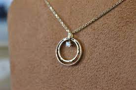 A Pendant Made From Parents Wedding Rings Wedding Ring Necklaces Memorable Jewelry Jewelry Wedding Rings
