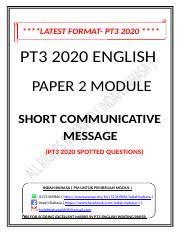 I would continue to use this website for my as revisions this year. English Scm 2020 Docx Latest Format Pt3 2020 Pt3 2020 English Paper 2 Module Short Communicative Message Pt3 2020 Spotted Questions Indah Course Hero