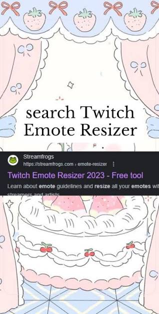 Preview of Twitch Emote Resizer by Streamfrogs