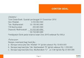 Check spelling or type a new query. Contoh Soal Bagi Hasil Bank Syariah