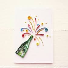 New Year Card Birthday Card Quilled Card Men Card Quilling Birthday Cards Paper Quilling Patterns Quilling Designs