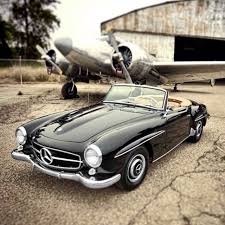 The Official Car Vintage On Instagram The Black Baron Mercedes Benz 190sl Roadster W121 Bii 1958 Black Mercedes Benz Mercedes Benz Classic Mercedes