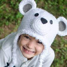 Easily knit your bear hat in any shade of red heart with love, or keep it classic in the look designed. Polar Bear Hat Ad Free Pdf