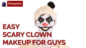 easy y clown makeup tutorial for