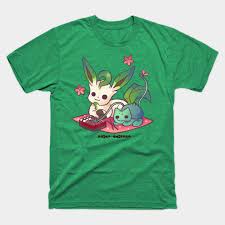 Leafeon And Bulbasaur Spring Picnic Pokemon T Shirt Teepublic