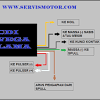Cokelat kabel pengapian sebagai input ke cdi. 1