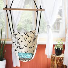 How to make a hanging garden chair. 8 Diy Hanging Chairs You Need In Your Home Brit Co
