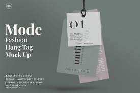 Mode Fashion Hang Tag Mock Up Hang Tags Mockup Template Design