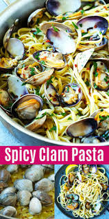 Spicy Clam Pasta Clam Recipes Clam Pasta Mussels Recipe
