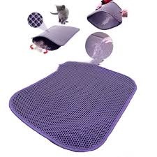 Cleanstep Elekli Kedi Tuvalet Onu Paspasi 60 X 45 Cm Mor