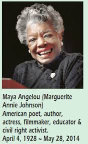 BLACK HISTORY MONTH Honoree: Maya Angelou