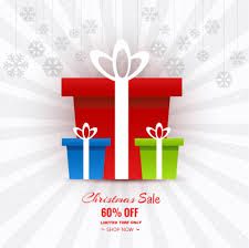 Christmas deals all the year round. Beautiful Merry Christmas Card With Gift Box Christmas Sale Back 264236 Vector Art At Vecteezy