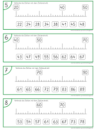 Kreatives Material Fur Die Grundschule Zahlenstrahl Mathe Unterrichten Matheunterricht