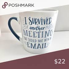 I Survived Another Meeting Ceramic Mug In 2020 Mugs Ceramic Mug I Survived