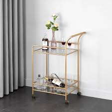 The 42 round glass table top and sturdy metal base, in an elegant espresso finish Mainstays Tempered Glass And Metal Bar Cart Walmart Com Walmart Com