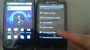 Alcatel OT990 gingerbread 2.3.4 - YouTube