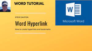 How To Use Hyperlinks And Bookmarks In Microsoft Word Words Microsoft Word Microsoft