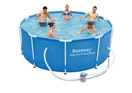 Bestway Steel Pro Round Tubular Detachable Pool With Cartridge Purifier 305x100 Cm 56334 Brycus