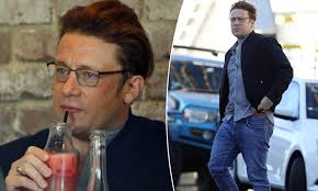 Jamie Oliver chows down