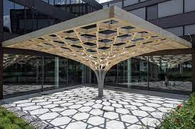 gramazio kohler research eth zurich plants future tree in swiss courtyard timber architecture architecture building images