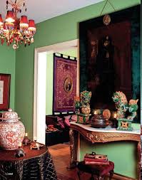 Bohemian Style Living Room Uses A Lovely Shade Of Green And Burgundy Wine Accents Red Is A Complem Burgundy Decor Living Room Green Bohemian Style Living Room