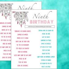 Seuss is known for his delightful rhymes and stories for kids. Sweet 16 Birthday Party Game All About Sweet Desserts Etsy
