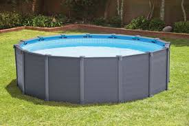 Intex Graphite Panel Pool O 478 Cm Top Poolstore Pool Uber Dem Boden Pool Aufstellen Pool