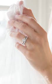 Pairing A Simple Solitaire Engagement Ring With A Diamond Wedding Band Is A Look That I Shop Engagement Rings Elegant Engagement Rings Classic Engagement Rings