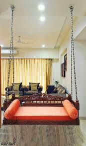 Traditional Indian Wooden Swing Aarsun Woods Living Room Decor Elegant Luxury Interior Design Living Room Interior Design Living Room
