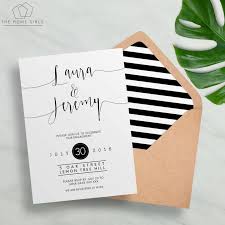Black And White Invitation Card Engagement Party Invitation Calligraphy Invitation Black And White Invitation Calligraphy Engaged Printed Engagement Invitation With Images Engagement Invitations Engagement Invitations Printable White Engagement Party
