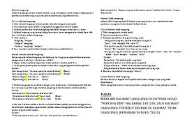 Tanda titik tidak dipakai pada akhir kalimat judul yang merupakan kepala karangan. Kalimat Langsung 2 Docx