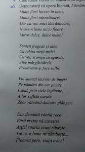 Particularităţi / caracteristici ale operei lirice. Demonstrati Ca Opera Literara Lacramioare De Vasile Alecsandri Este O Opera Lirica Brainly Ro