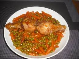 Tajine De Poulet Aux Petits Pois Et Aux Carottes Recette Tajine Poulet Tajine Poulet
