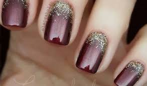 wedding nails burgundy nail art