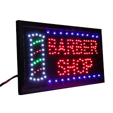 Chenxi Led Barber Shop Hair Cut Store Neon Signs 19 10 Inch Indoor Flashing Hair Cutting Store Business Led Advertising Advertising Lights Aliexpress