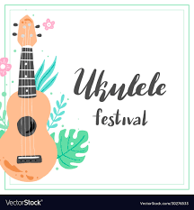 Ukulele Music Festival Poster Template Royalty Free Vector