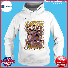 Shop officially licensed los angeles lakers apparel, shirts and hoodies at tailgate to prep for game day. Los Angeles Lakers 2020 Nba Champions Roster Shirt Hoodie Sweater Long Sleeve And Tank Top