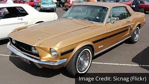 Image result for Anniversary Gold 1966 Mustang
