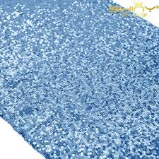 Table Runner Christmas Table Runner Baby Blue 12 X108 Sequin Table Runner Dining Table Runner Light Blue Table Runners 108 Inches Sparkle Party Table Runner