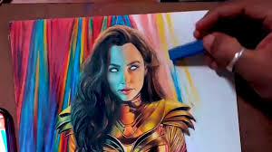 Wonder woman drawing _ gal gadot _ wonder woman drawing step by step #ww84. Colour Pencil Drawing Wonder Woman Gal Gadot By Srivin Surendran Video Dailymotion