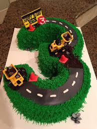 Little Boy 3rd Birthday Cake For 3 Year Old Boy Construction Cake For 3rd Birthday Buttercream With Fondant Accents Eboobakes 22nd Birthday Cakes Construction Cake 3rd Birthday Cakes