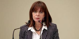 She was elected by the hellenic parliament to succeed prokopis pavlopoulos on 22 january 2020. Katerina Sakellaropoyloy Mononews