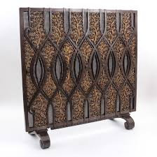Edgar Brandt Important French Art Deco Wrought Iron Fire Screen C 1925 Patinated Wrought Iron With A Bronze Tone And A Delicately Wrought Gil With Images Art Deco Furniture