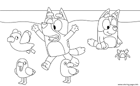 Print Bluey On The Beach Coloring Pages Beach Coloring Pages Coloring Pages Coloring Sheets