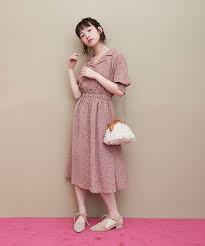 olive des olive オリーブデオリーブ の 再入荷決定 開襟花柄ワンピース ワンピース 詳細画像 花柄ワンピース ワンピース 花柄