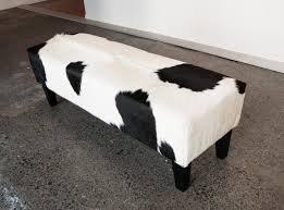 Black And White Cowhide Ottoman A Beautiful Modern Black And White Cowhide Ottoman By Gorgeous Creatures Who Are A Cowhide Ottoman And Leather Decor Specia Cowhide Ottoman Ottoman Bed Ottoman